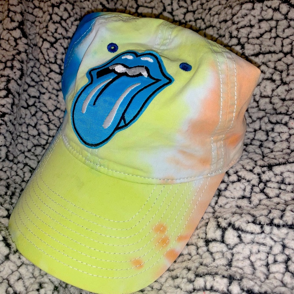 Rolling Stones Tie-Dye Hat<3